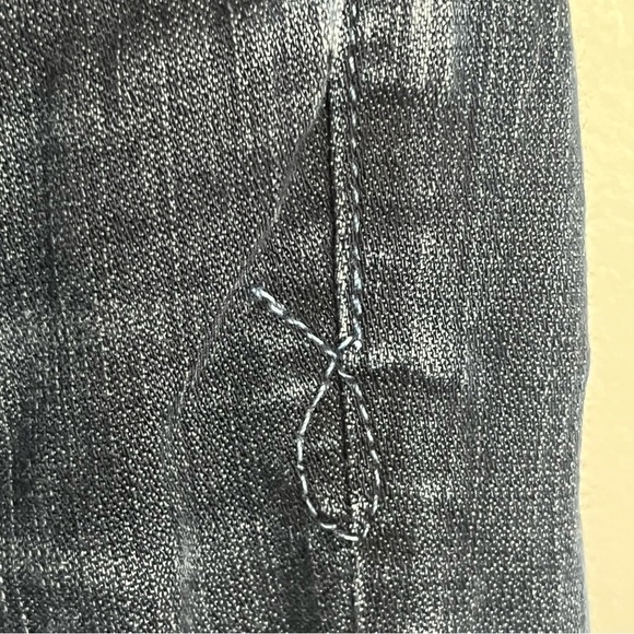 Lucky Brand Lola Boot Women's 2/26 LONG Ankle Dark Wash Blue Denim Bootcut Jeans - Picture 7 of 15